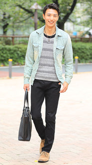 春ニットコーデ