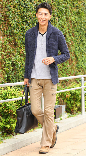 ネイビーコーデ