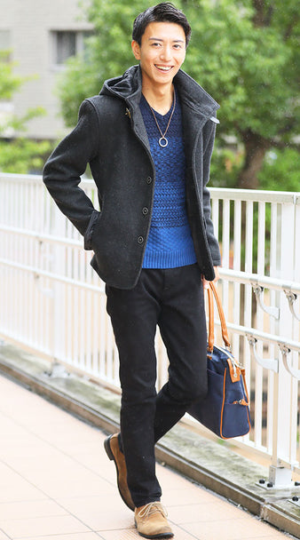 ネイビーコーデ