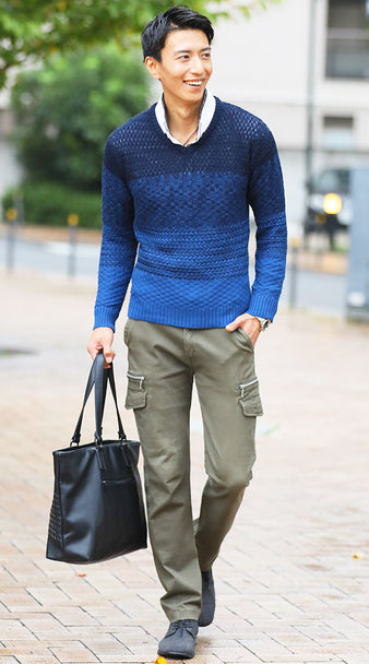 ネイビーコーデ