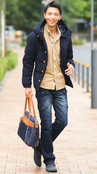 ネイビーコーデ