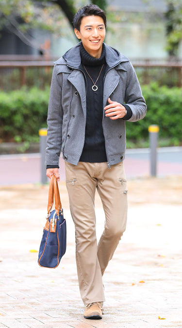 冬　重ね着風ジャケット