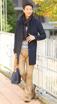 メルトンジャケットコーディネート