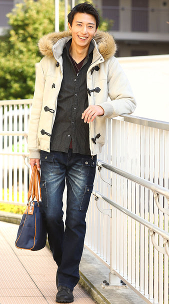 スエードブーツ　メンズ　黒