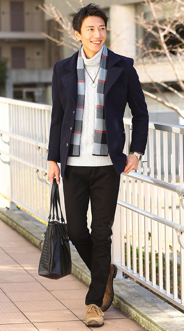 白タートルネックのおすすめコーデ