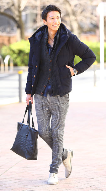 裏起毛パンツコーデ