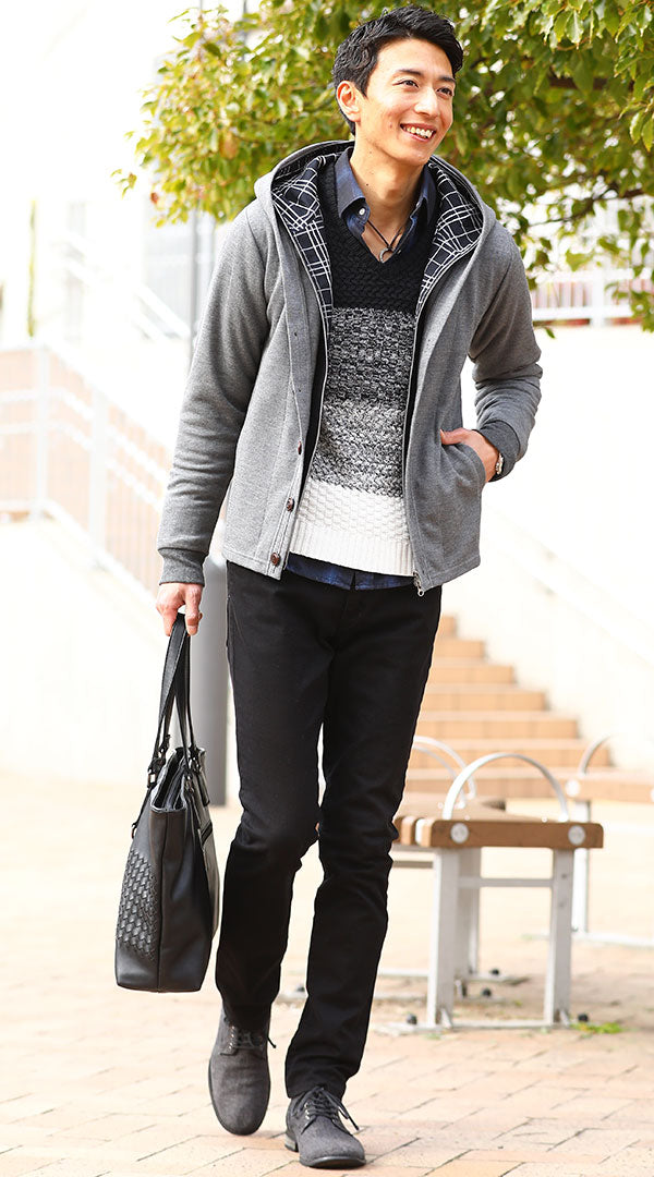 おすすめのチェック柄のキレイめシャツのコーデ例