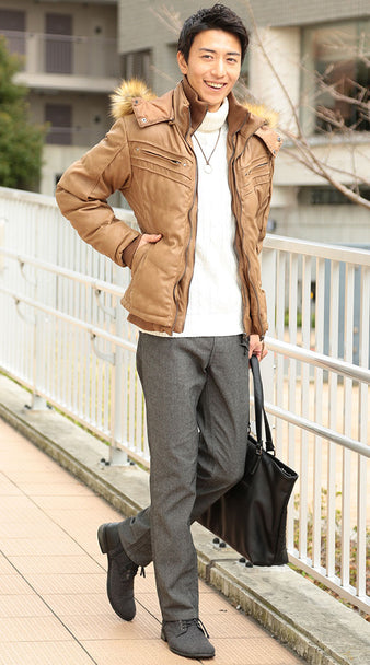 50代メンズトートバッグコーディネート