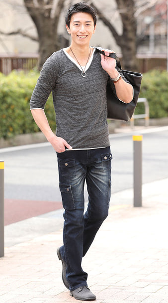 50代メンズトートバッグコーディネート