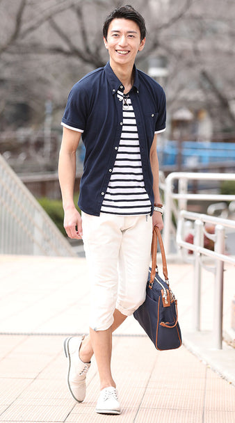 50代メンズトートバッグコーディネート