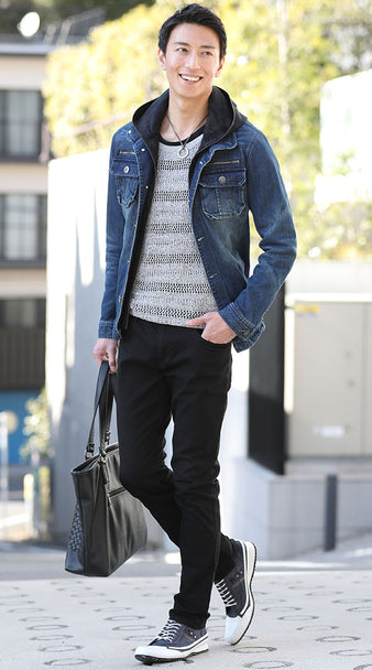 春ニットコーデ