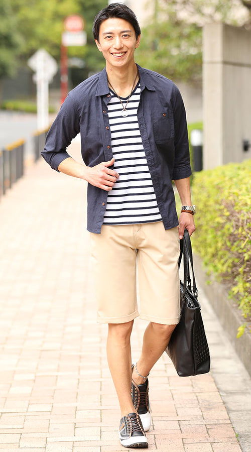 40代メンズにおすすめのハーフパンツコーデ