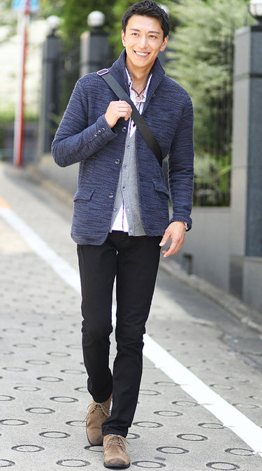 流行りのメンズバッグを使ったおすすめコーデ例