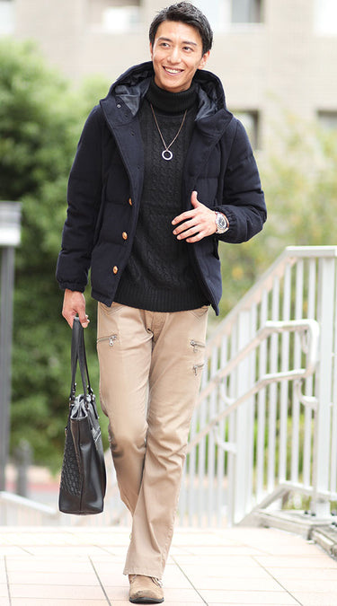 3つの要素が入った40代メンズにふさわしい冬アウターコーデ例