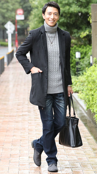 グレータートルネックのおすすめコーデ