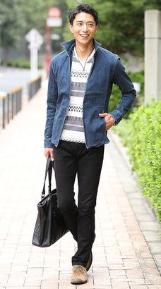 50代春のメンズファッションコーデ例