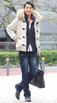 スタンドカラーカーディガンの人気コーデ