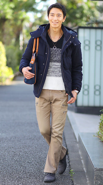 冬のブルゾン×インナーコーディネート