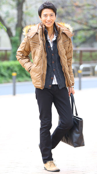 太ってるメンズでも穿けるおすすめのスキニーパンツコーデの例