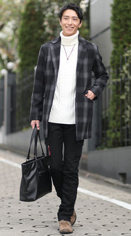 チェスターコートコーディネート