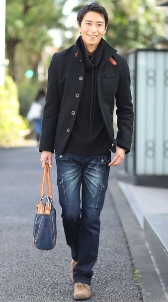 男に持って欲しいと言われているバッグを使った40代メンズのコーデ例