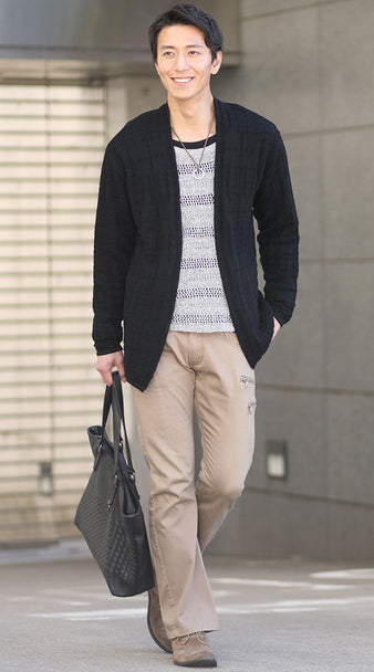 男に持って欲しいと言われているバッグを使った40代メンズのコーデ例