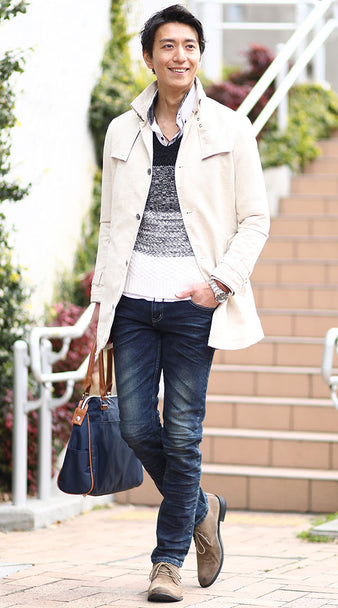 男に持って欲しいと言われているバッグを使った40代メンズのコーデ例