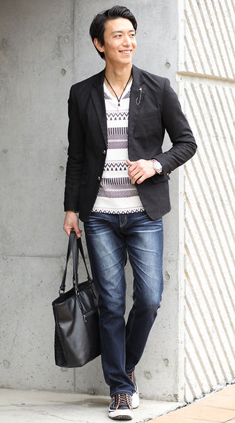 50代メンズにおすすめのおしゃれなジーンズファッションの例