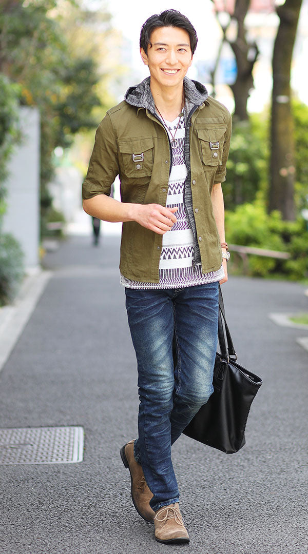 ミリタリージャケットメンズコーデ 春/夏/秋/冬【40代50代30代に