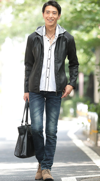 ライダースジャケットを着こなすための参考コーディネートをチェック!・着こなし例