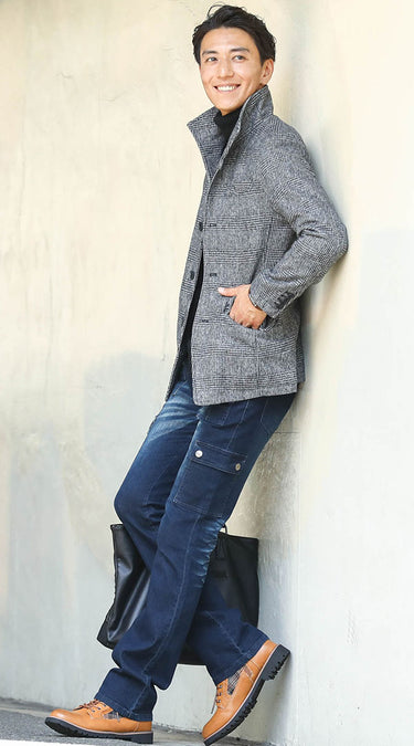 3つの要素が入った50代メンズにふさわしい冬アウターコーデ例