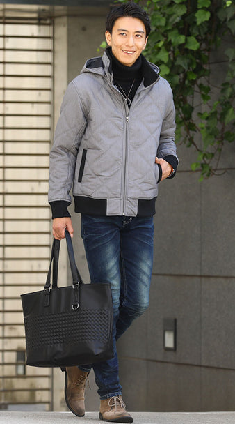 ダイヤキルティング２WAYストレッチ中綿ジャケット