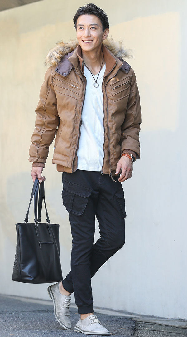 ジョガーパンツコーディネート