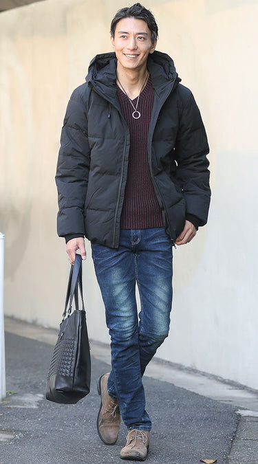 ポイントをおさえた清潔感のあるニットコーデ