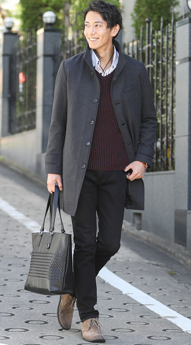 冬シャツコーデをつくるのにおすすめのニット