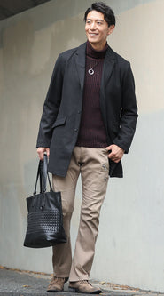 チェスターコートコーディネート