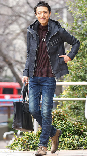 ブルゾン メンズ コーデ　冬