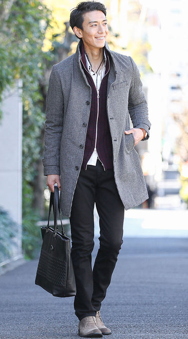 冬シャツコーデをつくるのにおすすめのニット