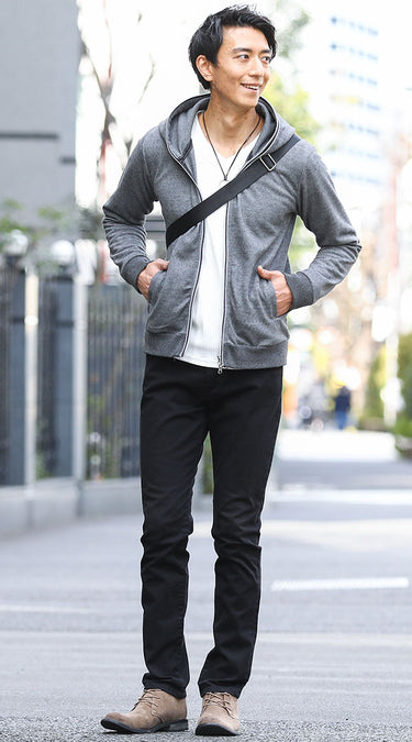 メンズにおすすめのチノパンに合う靴のコーデ例