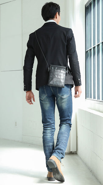 メンズバッグのコーディネート