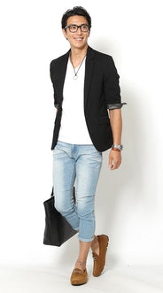 メンズにおすすめのドライビングシューズコーディネート