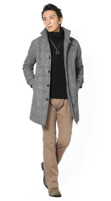 ネックタイプ別のおすすめぴったりニット タートルネックのリブニット