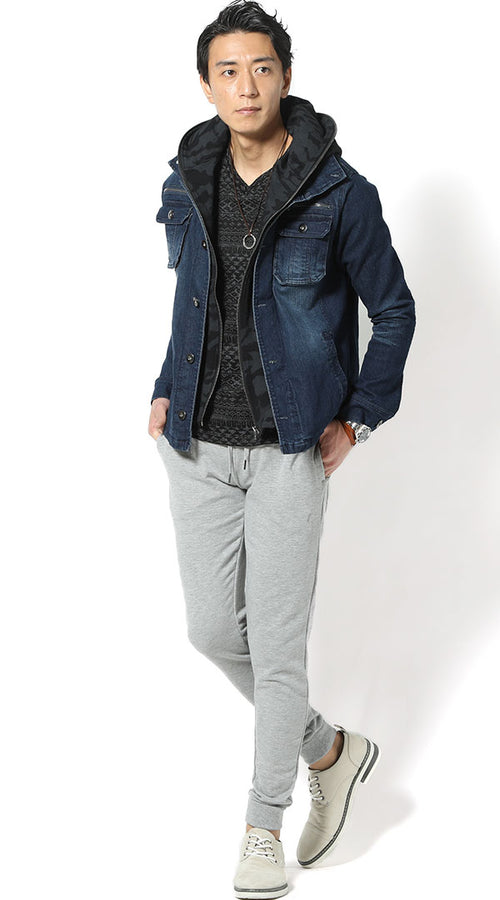 メンズにおすすめのスウェットパンツコーデ