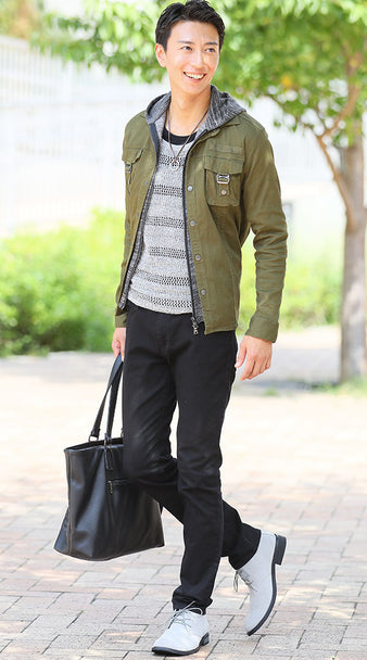 春のブルゾン×インナーコーディネート