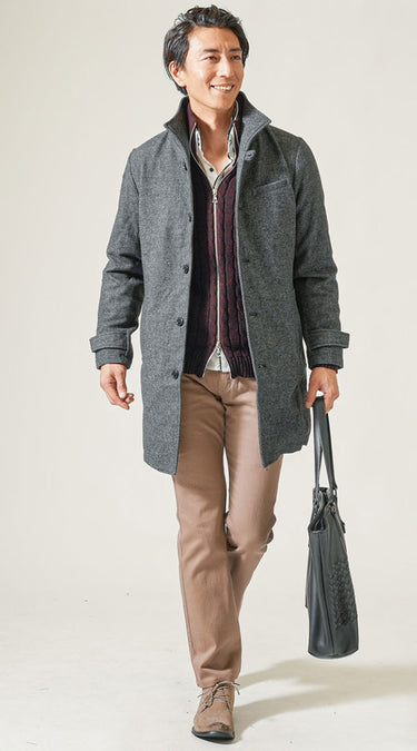 3つの要素が入った服を使った40代メンズにふさわしいコーデ例