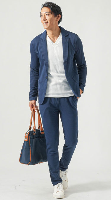 男性の結婚挨拶時におすすめのセットアップコーデ例