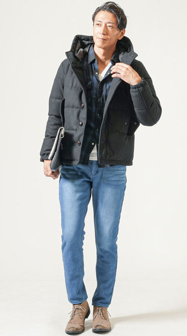 おすすめ冬パンツのメンズコーデ