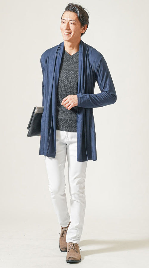 ぽっちゃり体型の30代メンズ春服コーデ