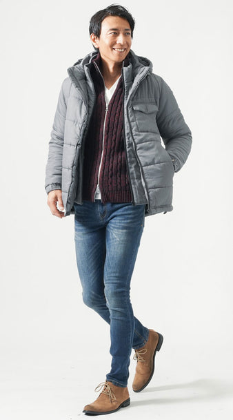 40代メンズにおすすめのブルゾン×インナーコーデの例