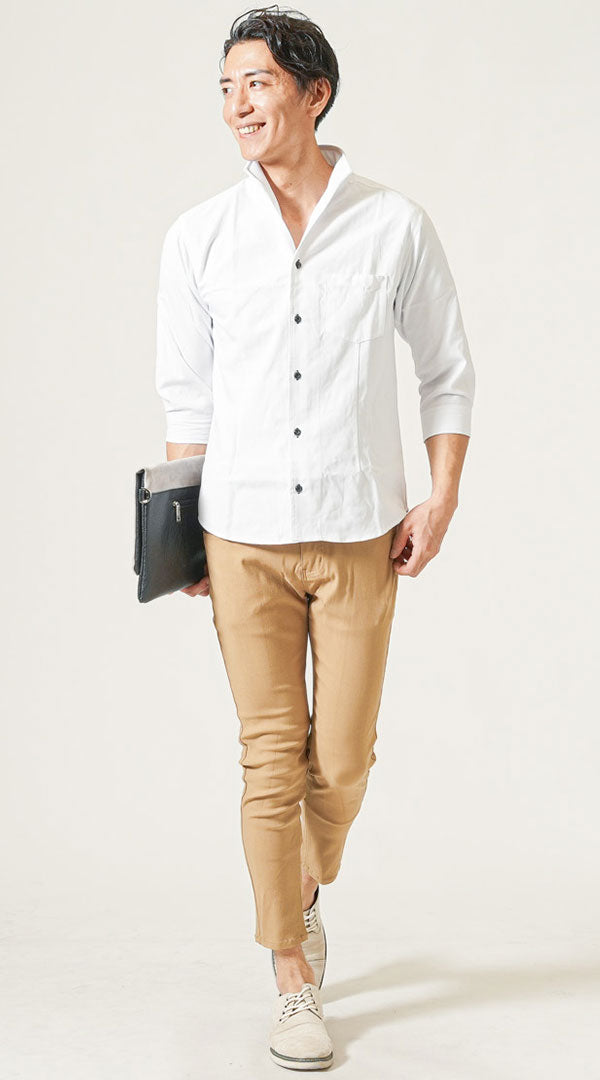 メンズにおすすめの夏シャツのコーデ